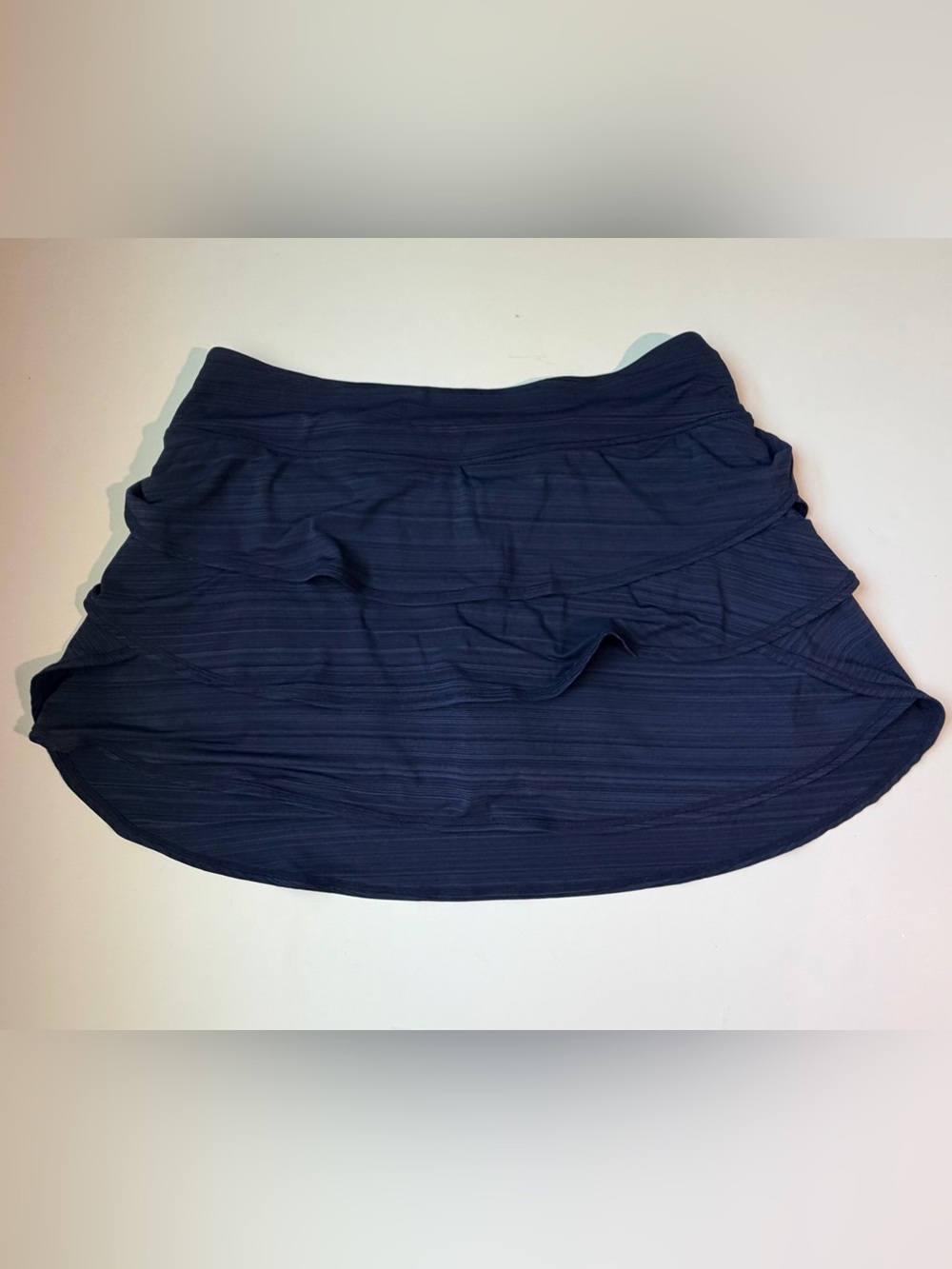 Ideology Navy Ruffle Active Skort